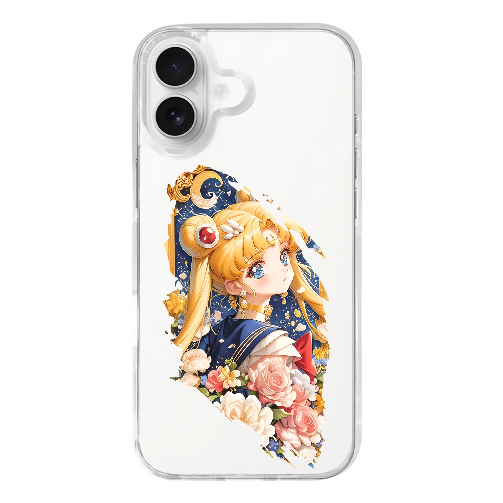 美少女戦士セーラームーン グッズ 月野 うさぎ - iPhone 17シリーズ 透明スマホケース – 薄型・耐衝撃・精密フィット保護カバー